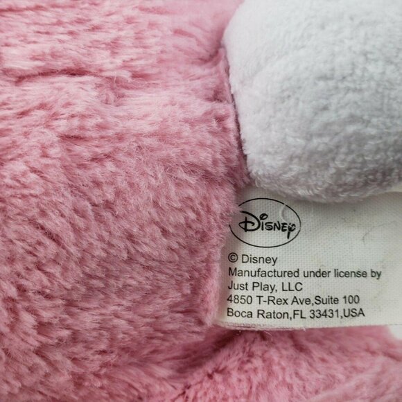 Disney Minnie Mouse Easter Bunny Plush Rabbit Pink Polka Dot Purple Bow Toy - Picture 6 of 7